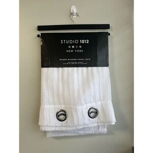 Studio 1012 New York White Sheer Panel , Two 38 in x 84 in